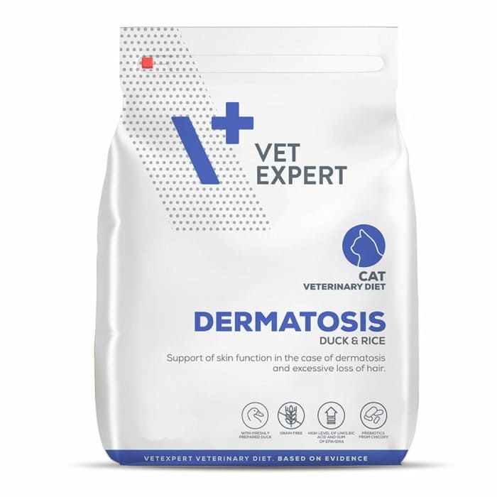 VetExpert VD Dermatosis veterinārā kaķu barība ādai 2 kg